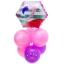 Букет из воздушных шаров  «Нашей малышке», неон, латекс, фольга, набор 7  шт.       t('фото') 111959