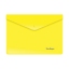 Папка-конверт на кнопке Berlingo, A5+, 180мкм, желтая t('фото') 87006