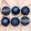 Набор шаров пластик d-8 см, 6 шт "Джейн холод" синий   6490386    t('фото') 87460