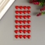 Декоративные наклейки "Жемчуг" красный, 12 мм, 28 шт 5005494 t('фото') 103059