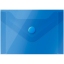 Папка-конверт на кнопке OfficeSpace, А7 (74*105мм), 150мкм, полупрозрачная, синяя t('фото') 89376