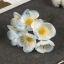 Декор для творчества "Плюмерия голубо-белая" (набор-букет 6 цветков) d=4.7 см 11 см          t('фото') 80270