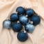 Набор шаров пластик d-6 см, 9 шт "Лилиан" синий 4316797             t('фото') 79044