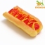 Игрушка пищащая "Недоеденный хот-дог" для собак, 12 см     t('фото') 111081