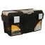 Ящик для инструмента 21 ГЕФЕСТ 21"  металл.замки (с коробками) черный с желтым