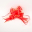 Бант-бабочка №7 органза с полосой пластик, красный     t('фото') 87732