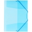 Папка на резинке OfficeSpace А4, 400мкм, синяя полупрозрачная t('фото') 82907
