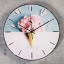Часы настенные, серия: Интерьер, "Розовый рожок", плавный ход, d=30 см     t('фото') 82822