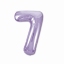 Шар фольгированный 40" цифра "7", цвет пастельный фиолетовый Slim  t('фото') 91603