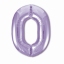 Шар фольгированный 40" цифра "0", цвет пастельный фиолетовый Slim (гелий) 755174 4824495 t('фото') 82418