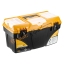 Ящик для инструментов ТИТАН 21 (с коробками) желтый с черным t('фото') 100771