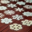 Набор наклеек "Снежинки" 25 наклеек в наборе, белые, золото, серебро, 4х4 см  t('фото') 72402