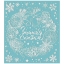 Новогоднее оконное украшение "Зимняя сказка", ПВХ пленка, декорировано глиттером, с раскраской на ка