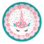 Тарелки бумажные ПатиБум "Единорог Pink&Tiffany", 18см, 6шт. t('фото') 100562