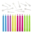 Набор свечей для торта с цветным пламенем 12 шт., 6 см, с держателями, ЗОЛОТАЯ СКАЗКА, 591460 t('фото') 105011