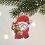 Декор новогодний "Дед мороз с подарком" 6.1 х 7.5 см  t('фото') 113434