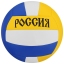 Мяч волейбольный "РОССИЯ" размер 5, 260 гр,18 панелей, бутиловая камера, машин.сшивка  t('фото') 114590