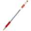 Ручка шариковая MunHwa "MC Gold" красная, 0,5мм, грип, штрих-код t('фото') 95470