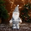Мягкая игрушка "Дед Мороз в костюме с ремешком" 16х30 см, серый  t('фото') 112348