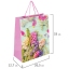 Пакет подарочный 26,5x12,7x33см ЗОЛОТАЯ СКАЗКА "Spring Flowers", глиттер, розовый с голубым, 608247 t('фото') 113562