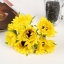 Декор для творчества "Подсолнухи" (набор-букет 6 цветков) 11 см d=5 см МИКС                   