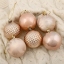 Набор шаров пластик d-6 см, 16 шт "Венера" розовое золото 4192731             t('фото') 113001