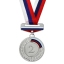 Медаль призовая с колодкой триколор 152 "2 место" t('фото') 88875