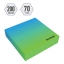 Блок для записи декоративный на склейке Berlingo "Radiance" 8,5*8,5*2, голубой/зеленый, 200л. t('фото') 109133
