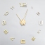 Часы-наклейка DIY "Акстелл", d-120 см, золотистые       