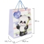 Пакет подарочный 26,5x12,7x33см ЗОЛОТАЯ СКАЗКА "Lovely Panda", глиттер, белый с голубым, 608241 t('фото') 99350