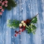Декор "Зимние грезы" ягоды веточки листья шишка, 19 см  t('фото') 112616