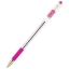 Ручка шариковая MunHwa "MC Gold" розовая, 0,5мм, грип, штрих-код t('фото') 88179