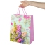 Пакет подарочный 26,5x12,7x33см ЗОЛОТАЯ СКАЗКА "Spring Flowers", глиттер, розовый с голубым, 608247 t('фото') 113563
