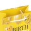 Пакет подарочный 11,4x6,4x14,6см ЗОЛОТАЯ СКАЗКА "Happy Birthday", глиттер, желтый, 608237 t('фото') 99317