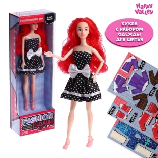 HAPPY VALLEY Кукла с набором для создания одежды "Fashion дизайн", осень-зима    фото 72065