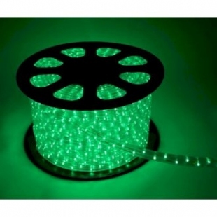 Дюралайт светодиодный, постоянное свечение(2W), зелёный, 220В фото 8902