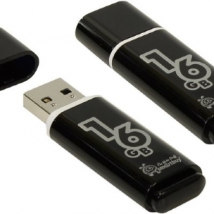 USB  8GB Smart Buy Glossy series Black фото 7831