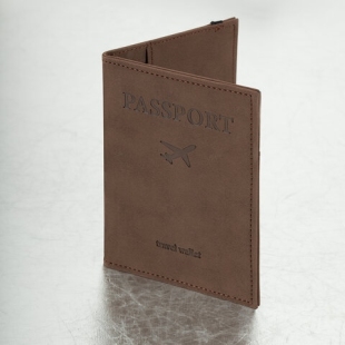 Обложка для паспорта с карманами и резинкой, мягкая экокожа, "PASSPORT", коричневая, BRAUBERG 238204 фото 113648