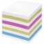 Блок для записей STAFF непроклеенный, куб 9*9*9 см, цветной, чередование с белым t('фото') 93615