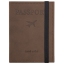 Обложка для паспорта с карманами и резинкой, мягкая экокожа, "PASSPORT", коричневая, BRAUBERG 238204 t('фото') 113649