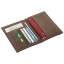 Обложка для паспорта с карманами и резинкой, мягкая экокожа, "PASSPORT", коричневая, BRAUBERG 238204 t('фото') 113650