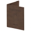 Обложка для паспорта с карманами и резинкой, мягкая экокожа, "PASSPORT", коричневая, BRAUBERG 238204 t('фото') 113648