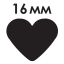Дырокол фигурный "Сердце", диаметр вырезной фигуры 16 мм, ОСТРОВ СОКРОВИЩ t('фото') 88633